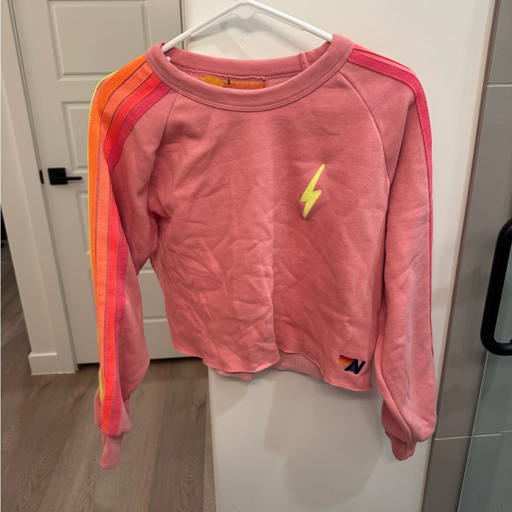 Aviator nation crop sweatshirt